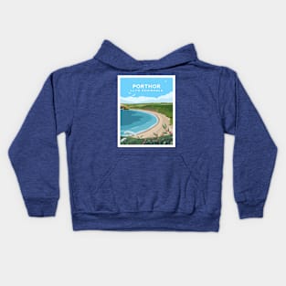 Porthor / Whistling Sands in Llyn Peninsula - North Wales Kids Hoodie